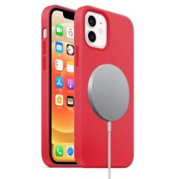 RUBBER MAGSAFE tok Apple iPhone 12 mini piros
