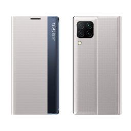 SLEEP CASE Flip tok Samsung Galaxy A42 ezüst
