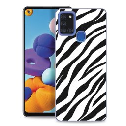 PROTEMIO MY ART Védőburkolat Samsung Galaxy A21s ZEBRA (049)