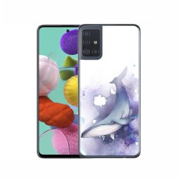PROTEMIO MY ART Védőburkolat Samsung Galaxy A51 WHALE (032)