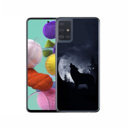 PROTEMIO MY ART Védőburkolat Samsung Galaxy A51 WOLF (044)