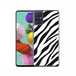 PROTEMIO MY ART Védőburkolat Samsung Galaxy A51 ZEBRA (049)