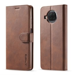 IMEEKE Wallet tok Xiaomi Mi 10T Lite sötétbarna