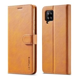 IMEEKE Wallet tok Samsung Galaxy A42 világosbarna