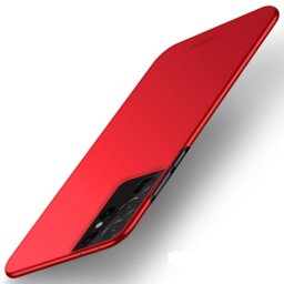 MOFI Ultra vékony tok Samsung Galaxy S21 Ultra 5G piros