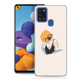PROTEMIO MY ART Védőburkolat Samsung Galaxy A21s WOMAN (100)