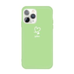 Aranyos szilikon tok Apple iPhone 11 Pro Green készülékhez