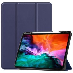 LEATHER Flip tok Apple iPad Pro 12.9 2022 / 2021 sötétkék