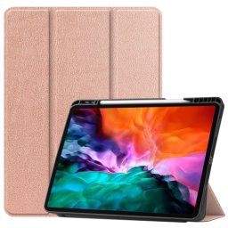 LEATHER Flip tok Apple iPad Pro 12.9 2021 rózsaszín