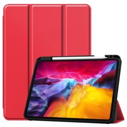 LEATHER Flip tok Apple iPad Pro 11 (2022 / 2021 / 2020 / 2018) piros