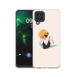 PROTEMIO MY ART védőburkolat Samsung Galaxy A12 / M12 WOMAN (100)