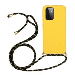 ROPE Huzat zsinórral Samsung Galaxy A72 sárga