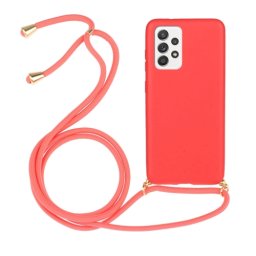 ROPE Huzat zsinórral Samsung Galaxy A52 / A52 5G / A52s piros