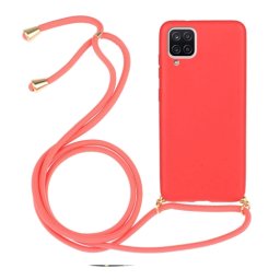 ROPE Huzat zsinórral Samsung Galaxy A12 / M12 piros