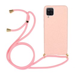 ROPE Huzat zsinórral Samsung Galaxy A12 / M12 rózsaszín