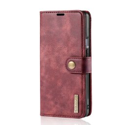 DG.MING Pénztárca huzat 2in1 OnePlus 9 piros
