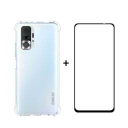 ENKAY Átlátszó borítás + 3D üveg Xiaomi Redmi Note 10 Pro