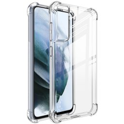 IMAK Védő szilikon borítás + fólia Samsung Galaxy S21 FE 5G átlátszó