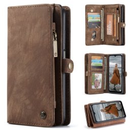 WALLET 2 az 1-ben pénztárcával Samsung Galaxy A12 / M12 barna