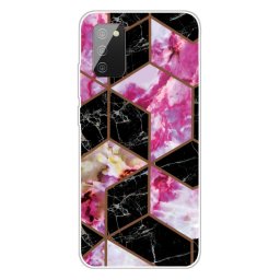 ART Szilikon borítás Samsung Galaxy A02s BLACK ÉS PINK MARBLE