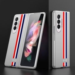 GKK STRIPES Védőburkolat Samsung Galaxy Z Fold 3 5G ezüst