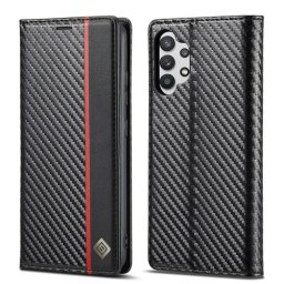 IMEEKE CARBON pénztárcahuzat Samsung Galaxy A32 5G / M32 5G fekete