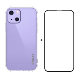 ENKAY Átlátszó borító + 3D üveg Apple iPhone 13 mini