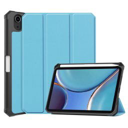 LEATHER Flip tok Apple iPad mini 2021 világoskék