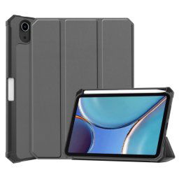 LEATHER Flip tok Apple iPad mini 2021 szürke