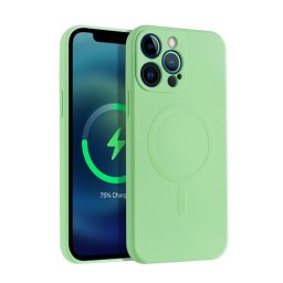 RUBBER MAGSAFE tok Apple iPhone 13 Pro világoszöld