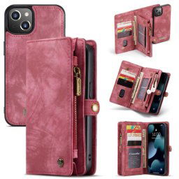 WALLET Védőtok pénztárcával 2 az 1-ben Apple iPhone 13 Pro Max piros