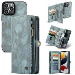 WALLET Védőtok pénztárcával 2 az 1-ben Apple iPhone 13 Pro kék