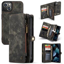 WALLET Védőtok pénztárcával 2 az 1-ben Apple iPhone 13 mini fekete