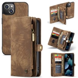 WALLET Védőtok pénztárcával 2in1 Apple iPhone 13 barna