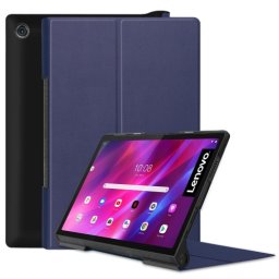 LEATHER Lenovo Yoga Tab 11 összecsukható huzat sötétkék