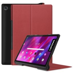 LEATHER Lenovo Yoga Tab 11 összecsukható huzat sötétvörös