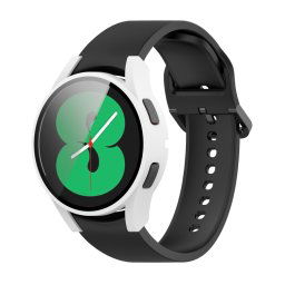 Edzett üveggel ellátott védőburkolat Samsung Galaxy Watch 4 40mm fehér