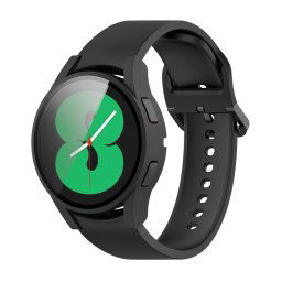 Edzett üveggel ellátott védőburkolat Samsung Galaxy Watch 4 40mm fekete készülékhez