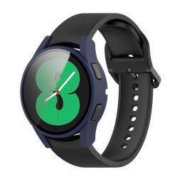 Edzett üveggel ellátott védőburkolat Samsung Galaxy Watch 4 40mm kék készülékhez