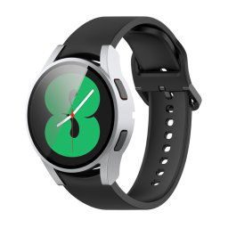 Edzett üveggel ellátott védőburkolat Samsung Galaxy Watch 4 40mm ezüst