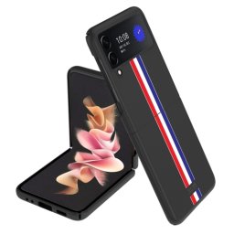 GKK STRIPES Védőburkolat Samsung Galaxy Z Flip 3 5G fekete