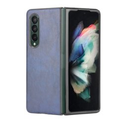 LEATHER Védőburkolat Samsung Galaxy Z Fold 3 5G kék