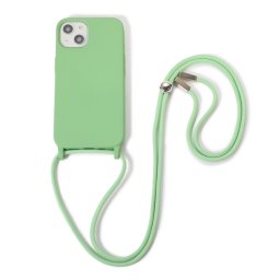 LANYARD Védőburkolat kábellel Apple iPhone 13 világos zöld