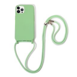 LANYARD Védőburkolat vezetékkel Apple iPhone 13 Pro Max világos zöld