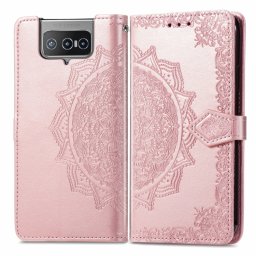 ART Pénztárca borító Asus Zenfone 8 Flip (ZS672KS) ORNAMENT rózsaszín