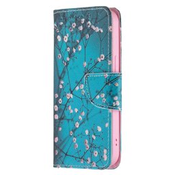 ART Pénztárca borító Apple iPhone 13 PLUM BLOSSOM