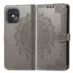ART Pénztárca borító Apple iPhone 13 Pro Max ORNAMENT szürke