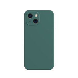 RUBBER Védőburkolat Apple iPhone 13 sötétzöld
