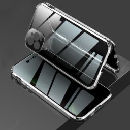 Mágneses tok 360 Apple iPhone 11 Pro Max ezüst