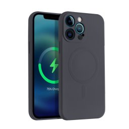 RUBBER MAGSAFE borító Apple iPhone 13 Pro Max fekete
